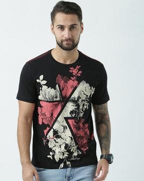 regular fit graphic print crew-neck t-shirt