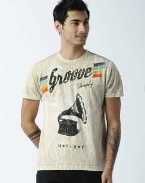 regular fit graphic print crew-neck t-shirt