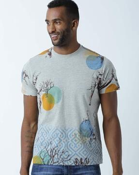 regular fit graphic print crew-neck t-shirt