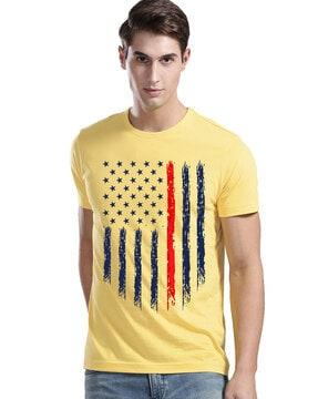 regular fit graphic print crew-neck t-shirt