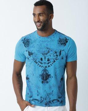 regular fit graphic print crew-neck t-shirt