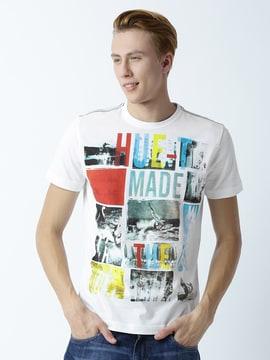 regular fit graphic print crew-neck t-shirt