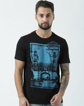 regular fit graphic print crew-neck t-shirt