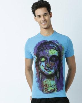 regular fit graphic print crew-neck t-shirt