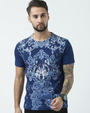 regular fit graphic print crew-neck t-shirt