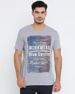 regular fit graphic print crew-neck t-shirt