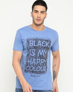 regular fit graphic print crew-neck t-shirt