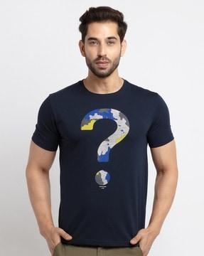 regular fit graphic print round-neck t-shirt