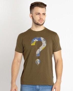 regular fit graphic print round-neck t-shirt