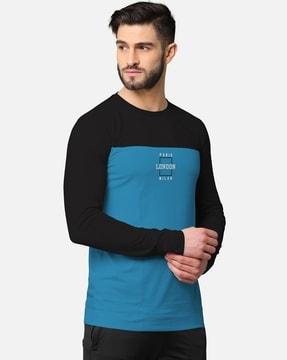 regular fit graphic print round-neck t-shirt