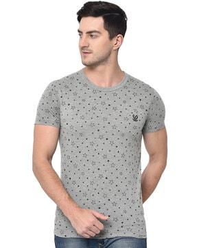 regular fit graphic print short sleeves t-shirt