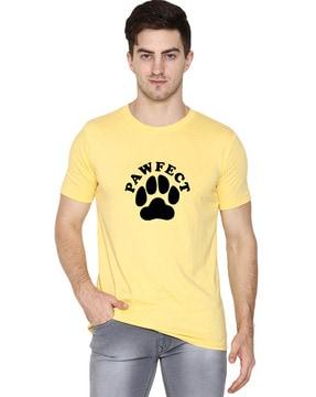 regular fit graphic print t-shirt with short sleeves