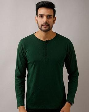 regular fit henley t-shirt