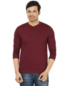 regular fit henley t-shirt