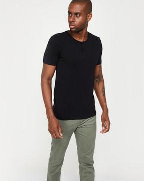 regular fit henley t-shirt