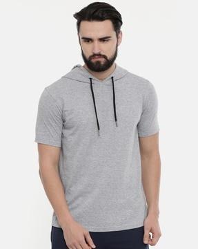 regular fit hooded t-shirt