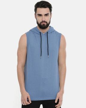 regular fit hooded t-shirt