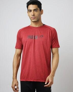 regular fit logo print active t-shirt