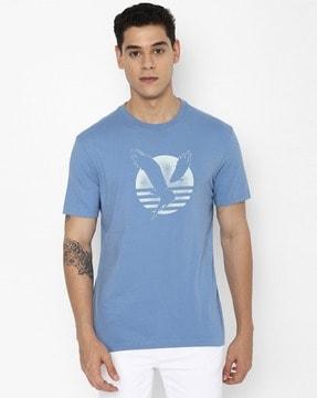 regular fit logo print crew-neck t-shirt