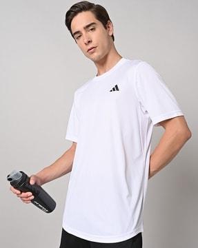 regular fit logo print crew-neck t-shirt