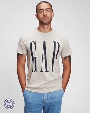 regular fit logo print crew-neck t-shirt