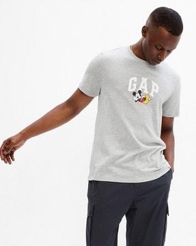 regular fit logo print crew-neck t-shirt