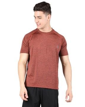 regular fit logo print round-neck t-shirt