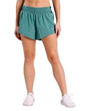 regular fit logo print shorts with elasticated waist