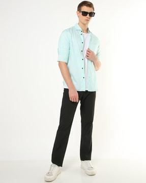 regular fit lyocell shirt