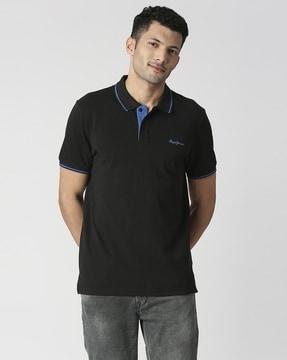 regular fit maxton polo t-shirt with contrast tipping