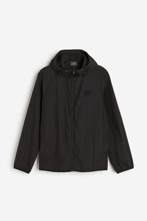 regular fit nylon windbreaker