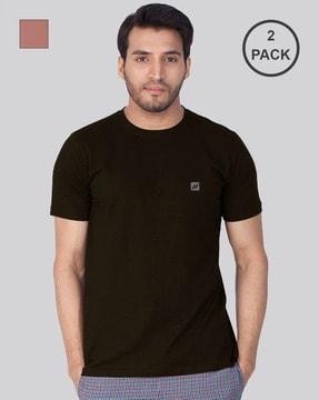 regular fit pack of 2 crew-neck t-shirt