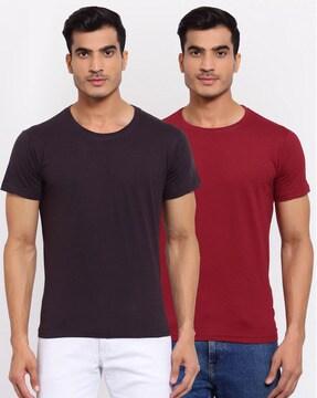 regular fit pack of 2 crew-neck t-shirts