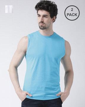 regular fit pack of 2 crew-neck t-shirts