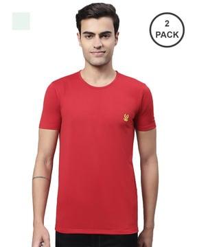 regular fit pack of 2 crew-neck t-shirts