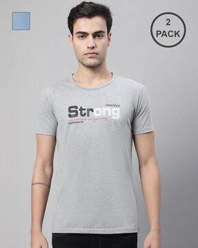 regular fit pack of 2 crew-neck t-shirts