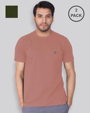 regular fit pack of 2 crew-neck t-shirts