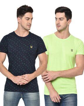 regular fit pack of 2 graphic print t-shirt