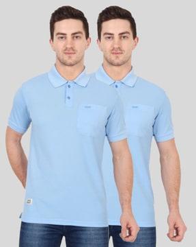 regular fit pack of 2 polo t-shirt