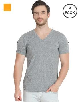 regular fit pack of 2 short sleeves fit t-shirt