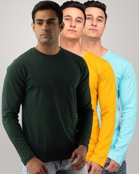 regular fit pack of 3 crew neck t-shirt