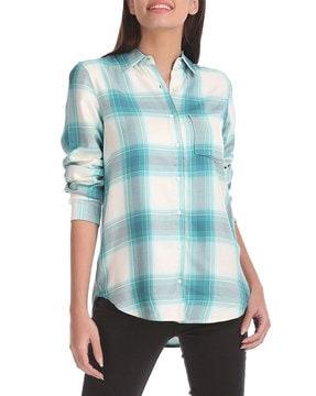 regular fit plaid check shirt