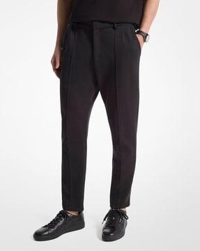 regular fit pleated pants