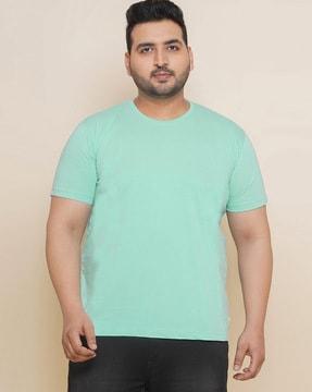 regular fit plus size crew-neck t-shirt