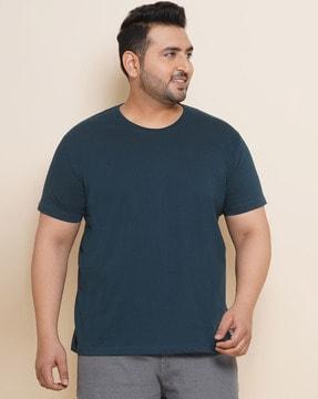 regular fit plus size crew-neck t-shirt