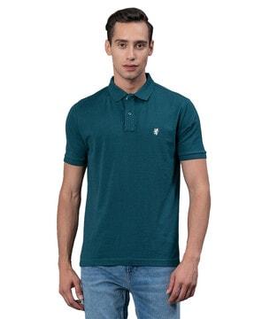 regular fit polo t-shirt with embrodiered logo
