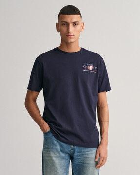 regular fit polo t-shirt with logo embroidery