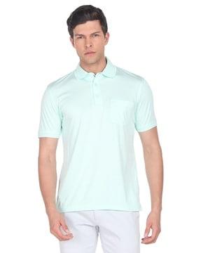 regular fit polo t-shirt with patch pocket