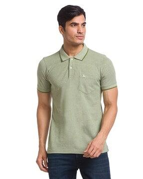 regular fit polo t-shirt with patch pocket