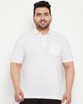 regular fit polo t-shirt with patch pocket